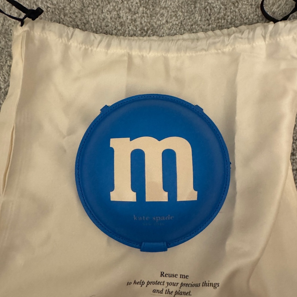 Kate Spade Blue M&M Coin Pouch